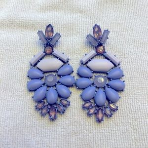 Stella & Dot Heck Yes Statement Earrings Lavender